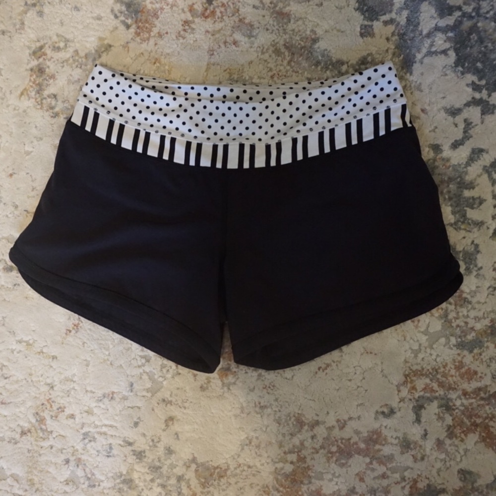 Lululemon Polka Dot Stripe Shorts
